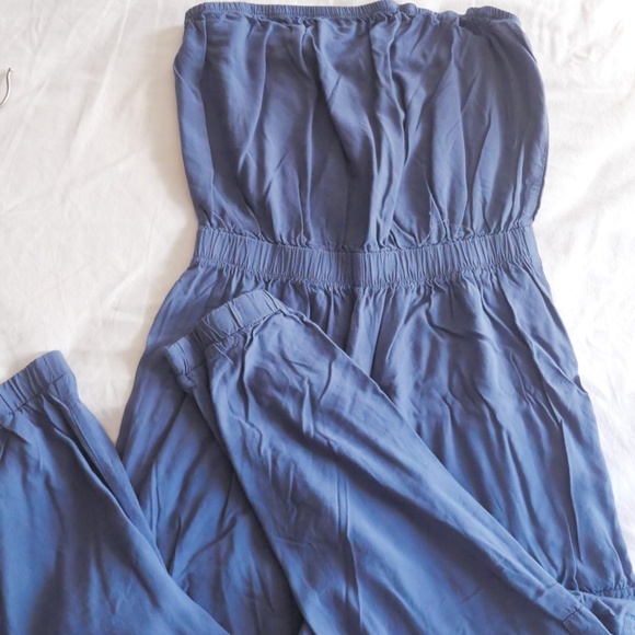 Blue Tube Top Romper - Small - Picture 3 of 5